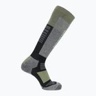 Skisocken Salomon S/Blaze black/oil green