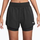 Damen-Shorts Nike One Dri-Fit High-Waisted 3" 2In1 black/white