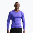 Herren-Trainingslangarmshirt Nike Pro Dri-Fit Tight Fitness persian violet/black