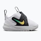 Kinderschuhe Nike Team Hustle D 12 white/black/clear emerald/topaz gold