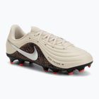Kinder-Fußballschuhe Nike United Jr. Tiempo Maestro Academy MG fossil/burgundy crush/metallic silver
