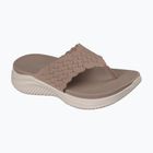 Damen-Pantoletten SKECHERS Ultra Flex 3.0 Rhythm Waves brown