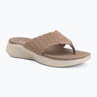 Damen-Pantoletten SKECHERS Ultra Flex 3.0 Rhythm Waves brown