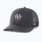 47 Marke New York Yankees Volcanic Trucker Baseballmütze schwarz