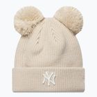 Damen Wintermütze New Era Double Pom Beanie New York Yankees stone