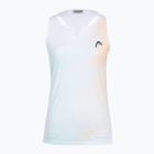 Damen-Tennis-T-Shirt HEAD Agility Tank Top apricot/print vision