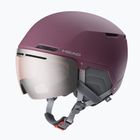 Skihelm HEAD Cinema W S2 dark purple/silver/red