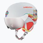 Kinder-Skihelm HEAD Yuki Visor Paw S2 Jr paw sky/silver/red