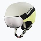 Kinder-Skihelm HEAD Yuki Visor Jr lime swirl/silver/red