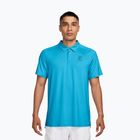 Herren Tennis-Poloshirt Nike Court Dri-Fit Advantage baltic blue/black