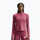 Laufpullover für Damen Nike Tempo Dri-Fit 1/4 Zip pink smoke