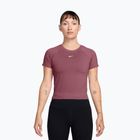 Damen-Trainingsshirt Nike Pro Seamless pink smoke/white