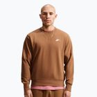 Herrenpullover Nike Club ale brown/white