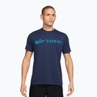 Herren-Laufshirt Nike Dri-Fit Running T-Shirt midnight navy/light current blue