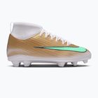 Kinder-Fußballschuhe Nike Jr. Mercurial Superfly 11 Club "Kylian Mbappé" metallic gold/green glow