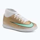 Kinder-Fußballschuhe Nike Jr. Mercurial Superfly 11 Club "Kylian Mbappé" metallic gold/green glow