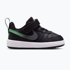 Kinderschuhe Nike Court Borough Low black/smoke grey/white/illusion green