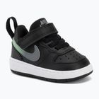 Kinderschuhe Nike Court Borough Low black/smoke grey/white/illusion green