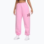 Damenhose Nike Studio Fleece pink rise/pink smoke