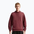 Herren-Trainingssweatshirt Nike 24.7 ImpossiblySoft Light Boulder/Black/Burgundy Crush