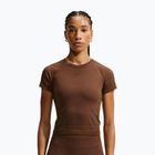 Damen-Trainingsshirt Nike Pro Seamless Dri-Fit SS cacao wow