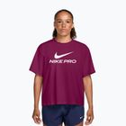 Damen-Trainingsshirt Nike Pro Dri-Fit Loose true berry/white