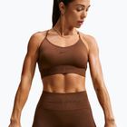 Damen-Sport-BH Nike Pro Seamless Light Support Sports Bra cacao wow
