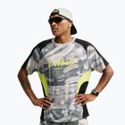 Herren-Laufshirt Nike Dri-FIT Printed SS smoke grey/black/light lemon twist