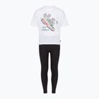 Kinder-Set New Balance Floral Shoe Graphic Tee and Legging nb bright white