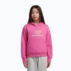 Kinder-Sweatshirt New Balance FT Stacked Logo Hoodie pink satin