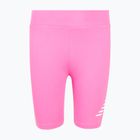 Kindershorts New Balance Stacked Logo Cycle pink satin