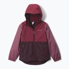 Kinder-Regenjacke Columbia Rainy Trails III Fleece Lined moonvista/rich wine/antique mauve