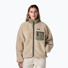 Windjacke für Damen Patagonia Classic Retro-X dark natural w/river rock green