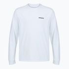 Longsleeve Herren Patagonia P-6 Logo Responsibili fiber white