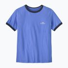 Damen-T-Shirt Patagonia Fitz Roy Foothills Ringer Tee diver blue