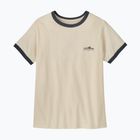 Damen-T-Shirt Patagonia Fitz Roy Foothills Ringer Tee undyed natural