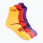 Socken HOKA No-Show Run Sock 3-pack egg yolk/cerise/virtual violet