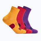 Socken HOKA Quarter Run Sock 3-Pack egg yolk/cerise/virtual violet