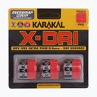 Squash-Schlägerband Karakal X-Dri Grip 3 Stk. red