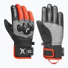 Kinder-Skihandschuhe Reusch Worldcup Warrior R-Tex XT Junior black/silver/fluo red