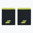 Handgelenkstücher Babolat Logo Jumbo Wristband 2 Stk. black/aero