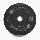 Olympische Bumper-Scheibe Sveltus Training Olympic Disc 5 kg black