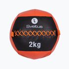 Sveltus Wall Ball 2 kg schwarz/rot