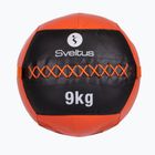 Sveltus Wall Ball 9 kg schwarz/rot