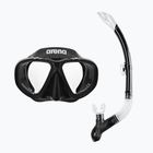 Arena Premium Schnorchelset schwarz/klar/schwarz
