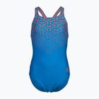 Einteiliger Kinder-Badeanzug arena Kikko V Swim Pro Back blau china/calypso coral