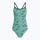 Badeanzug Damen arena Escape Challenge Back black/water blue multi