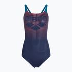 Badeanzug Damen arena Foggy Dots Swim Pro Back navy / blue cosmo