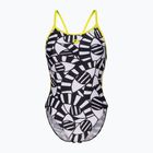 Badeanzug Damen arena Open Your Eyes Lace Back black multi/soft green