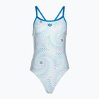 Einteiliger Damen-Badeanzug arena Fireflow Challenge back blue river/white multi